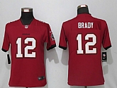 Women Nike Tampa Bay Buccaneers 12 Brady Red Alternate Vapor Limited Jersey,baseball caps,new era cap wholesale,wholesale hats